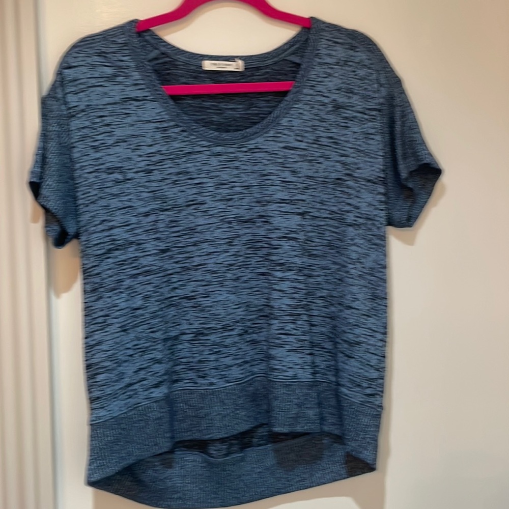 Rag & bone black/blue short sleeve shirt